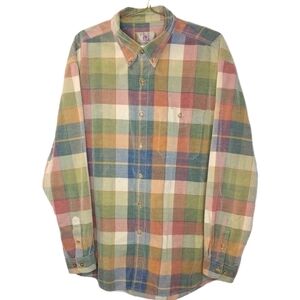 Vtg 90s Y2k Territory Ahead Corduroy Shirt Sz 2X XXL Aztec Plaid Button Shacket